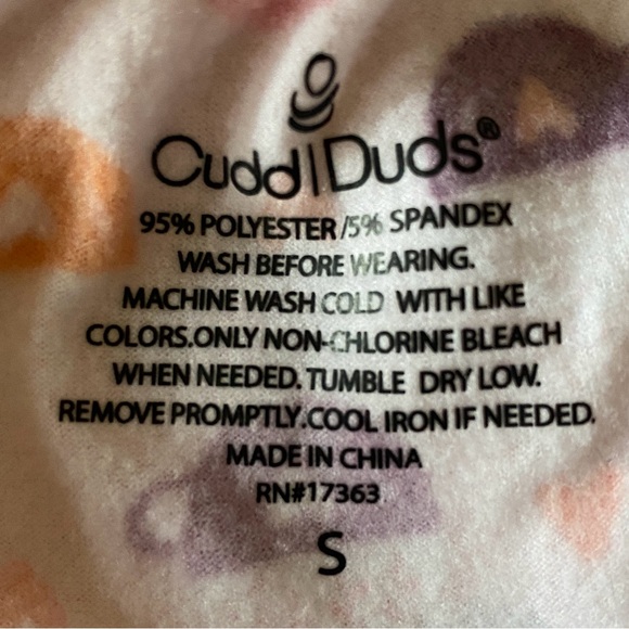 Cuddl Duds Pajama Set LS Henley Top & Jogger Bottoms Pink w Coffee Mug Print SM - Picture 9 of 10